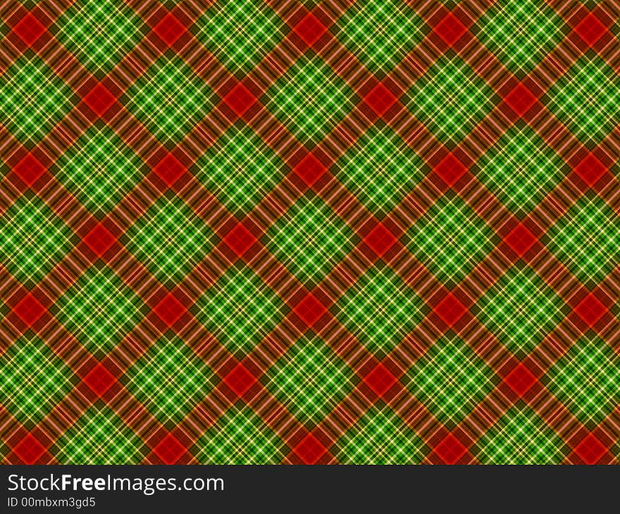 Red, green and black plaid background