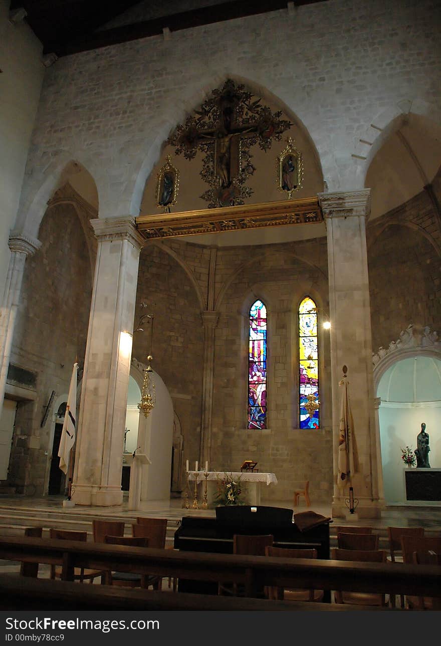 Dubrovnik Cathedral Detail - altar and arcs