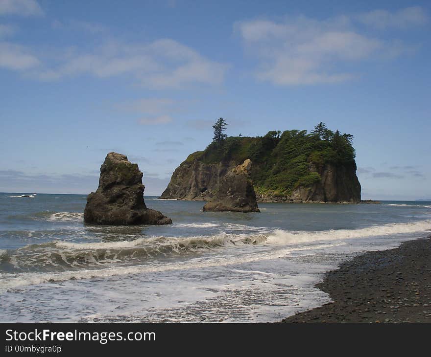 Seastacks at Ruby Beach