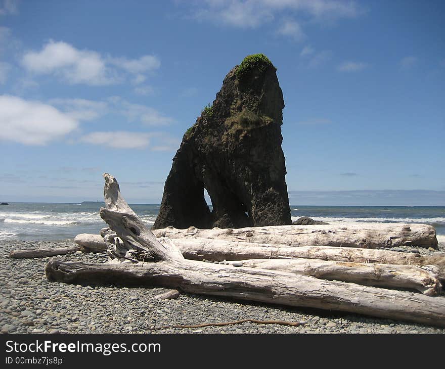 Seastack at Ruby Beach