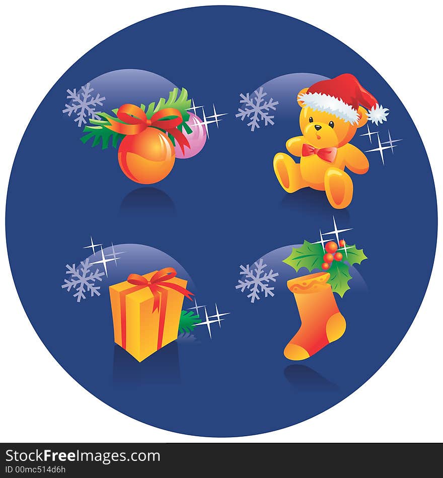 Christmas Icon Set Decoration