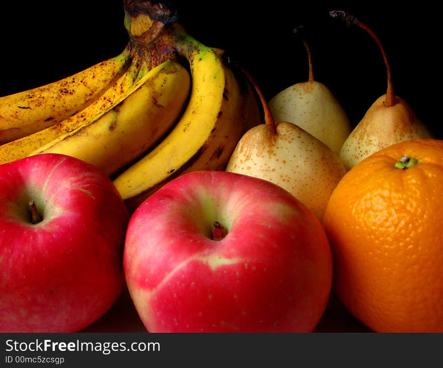 An assortment of fruit for breakfast and lunch. An assortment of fruit for breakfast and lunch