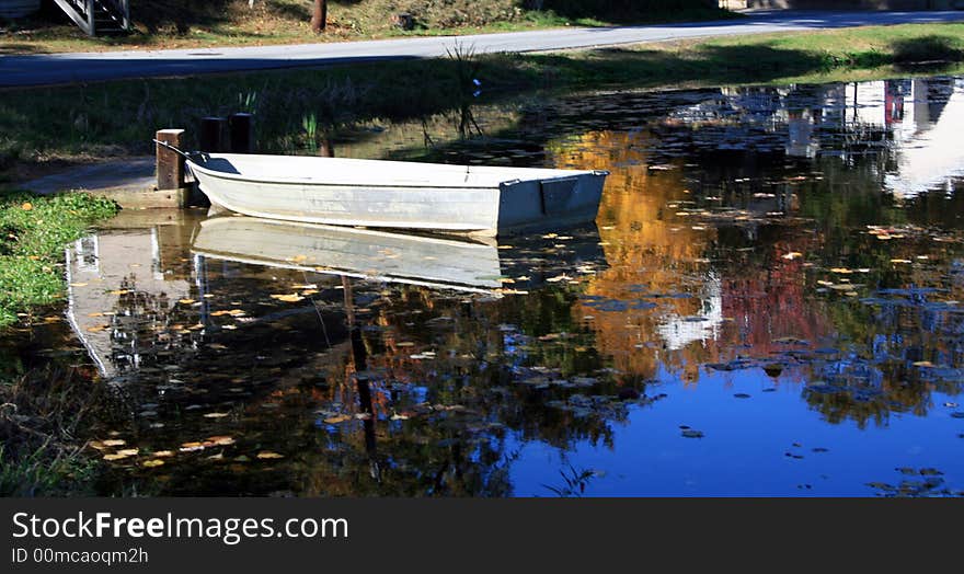 Row Boat At The Lake