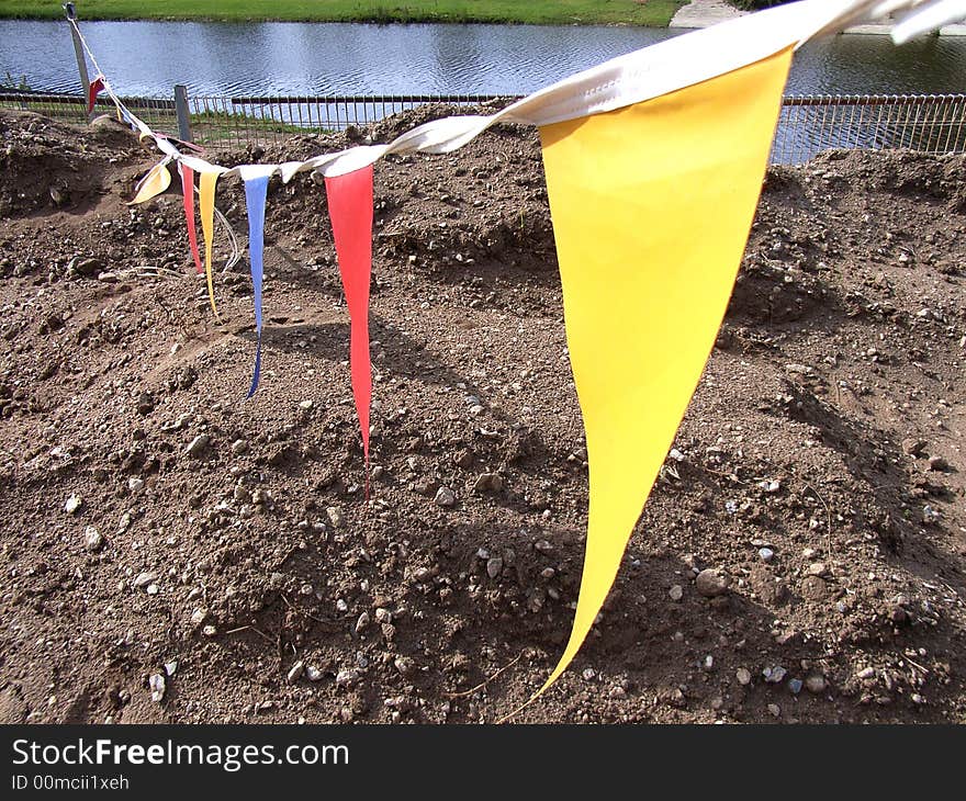 Colorful Flags & Dirt