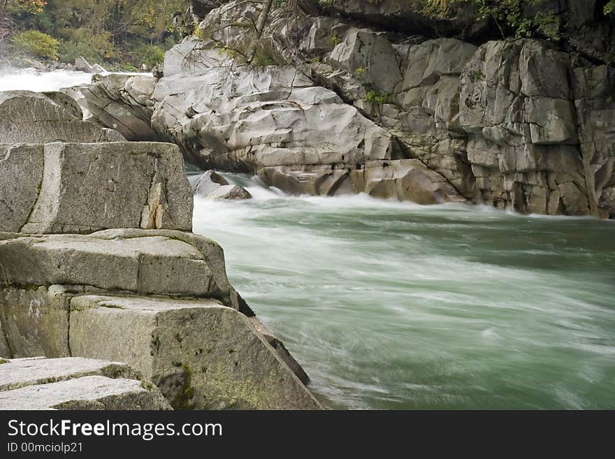 Stream with the stone banks