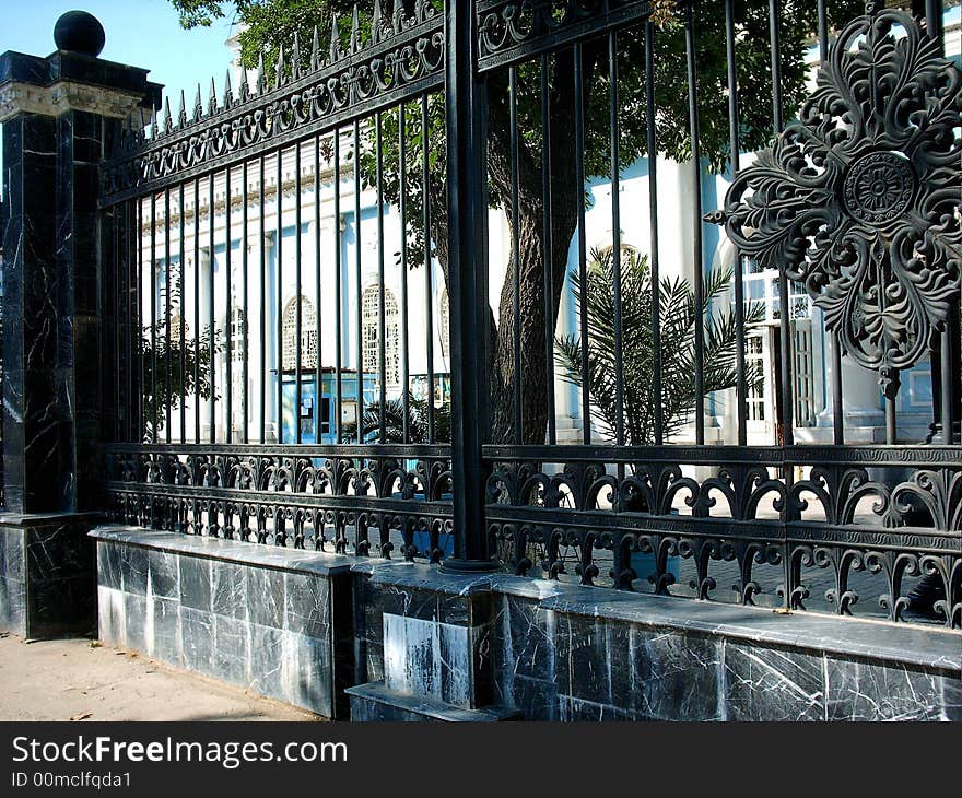 Fence of Tashkent Orthodox eparchy. Summer 2004. Fence of Tashkent Orthodox eparchy. Summer 2004