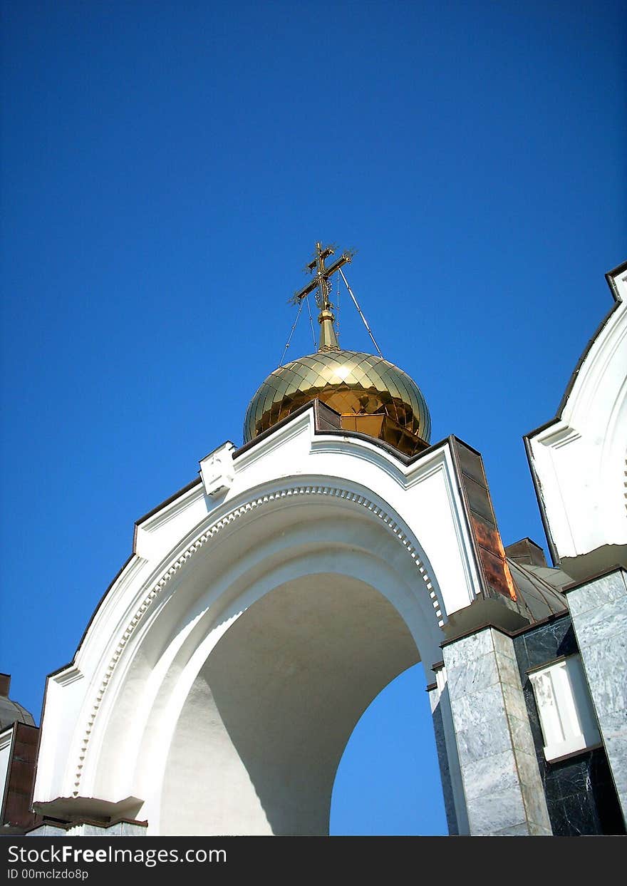 Top of arc. Tashkent Orthodox eparchy