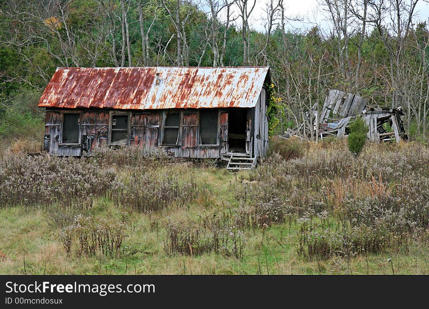 An abandoned shed in Delaware water gap recreation area