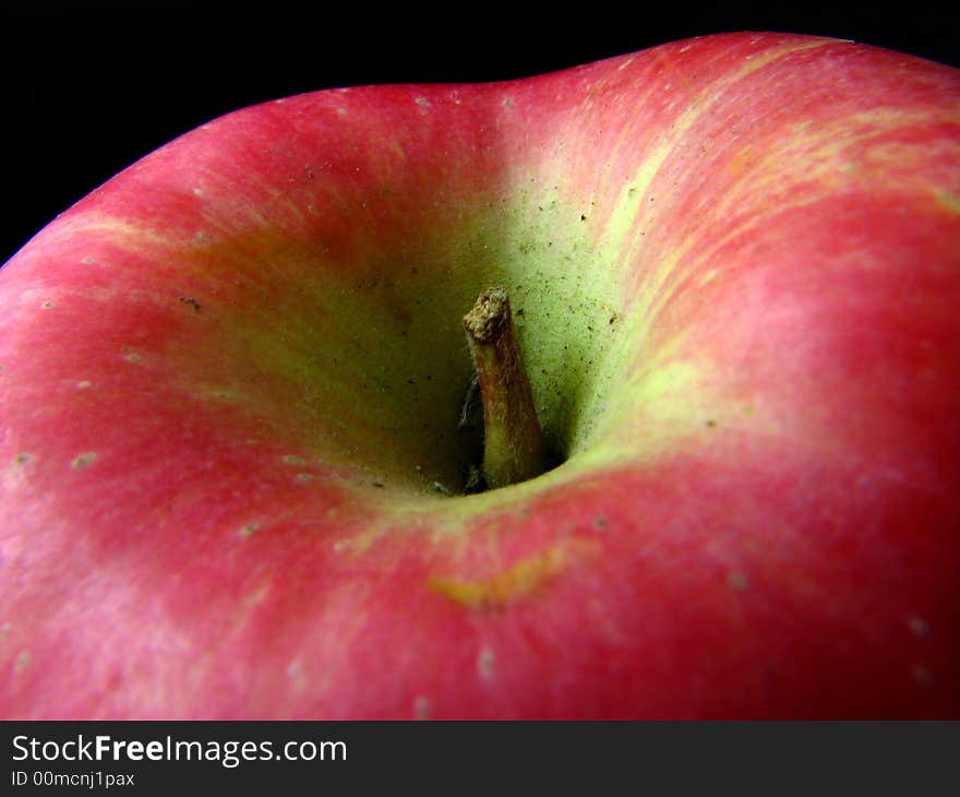 Fresh apple at breakfast at home. Fresh apple at breakfast at home