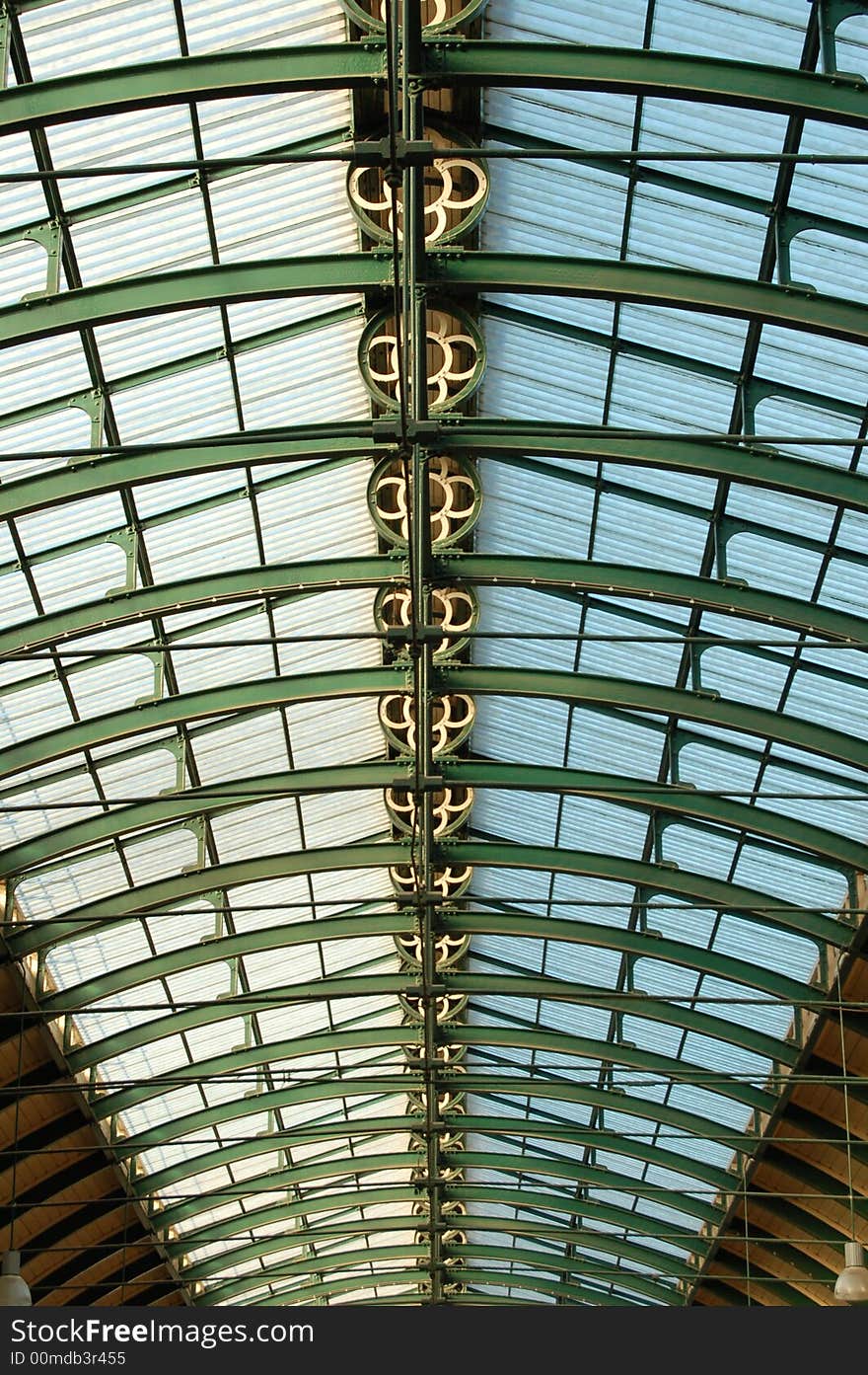 Victorian Style Roof at an English railway station. Victorian Style Roof at an English railway station