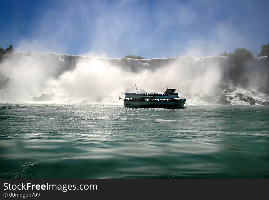 Tour Boat at Niagara Falls.