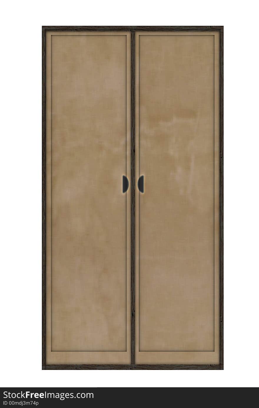 Illustration. The door: front and perspective