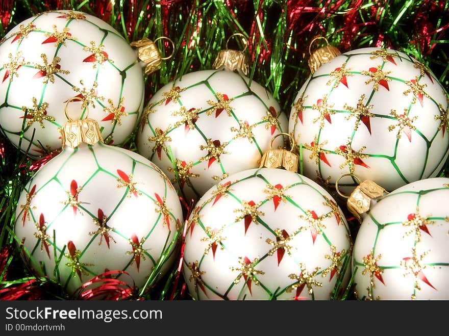 Mouth blown Italian Christmas ornaments