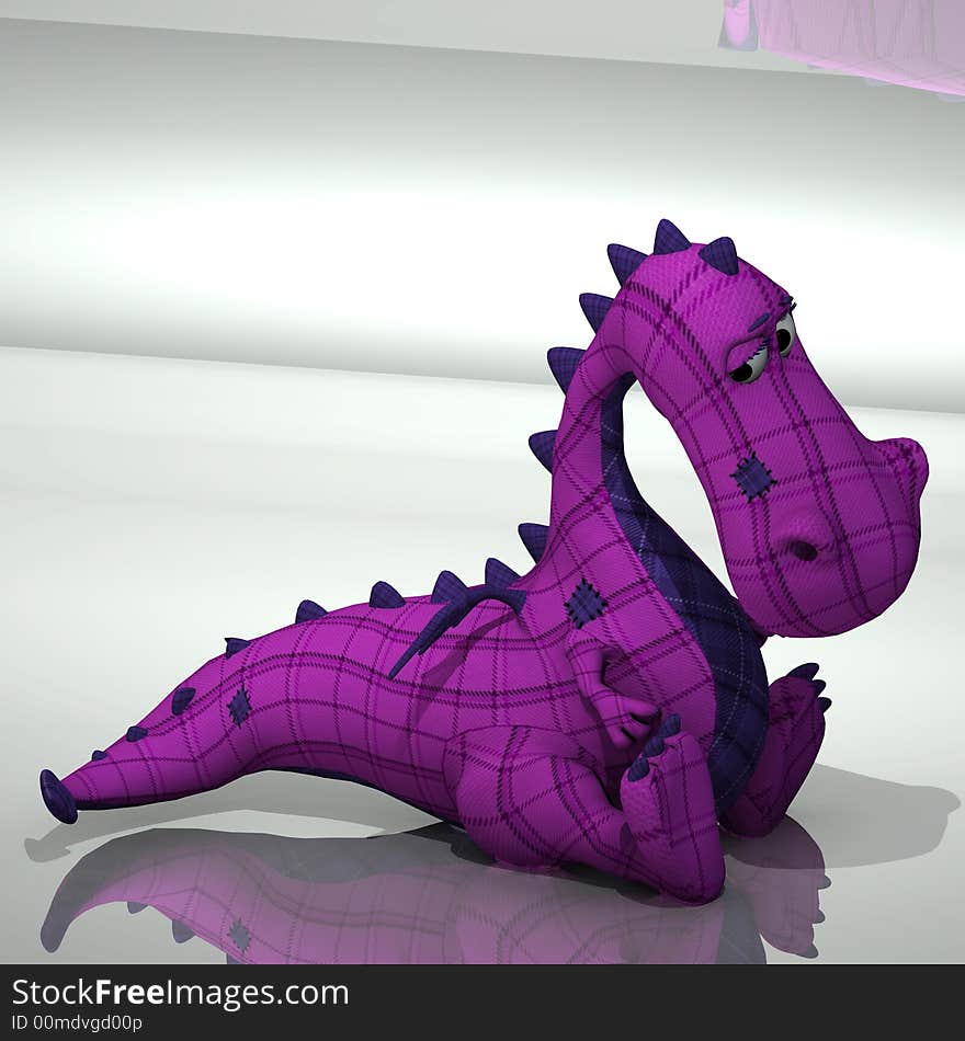 A very cute and lovely cartton dragon made out of plush Image contains a Clipping Path / Cutting Path for the main object. A very cute and lovely cartton dragon made out of plush Image contains a Clipping Path / Cutting Path for the main object