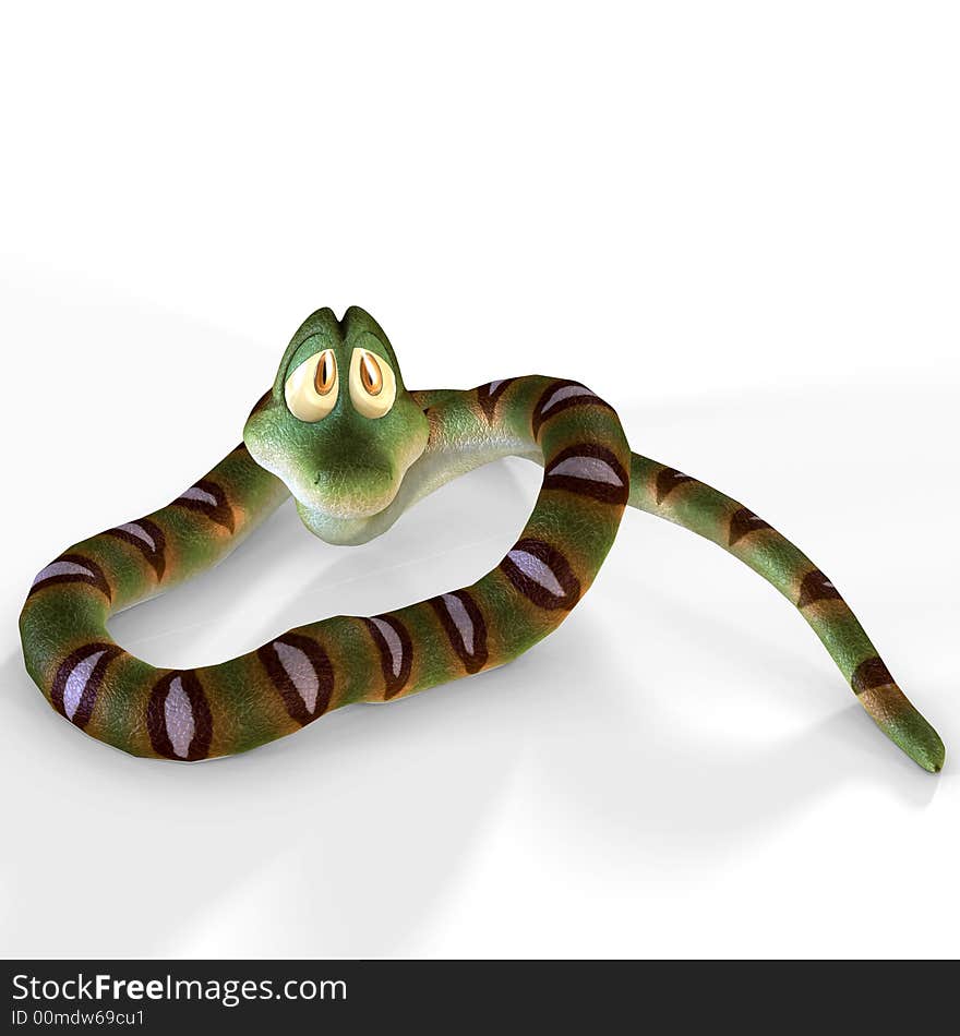 Cute Cartoon Snake