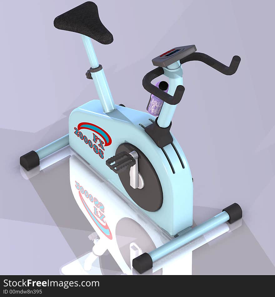 A fitness bike to strengthen your health Image contains a Clipping Path / Cutting Path for the main object