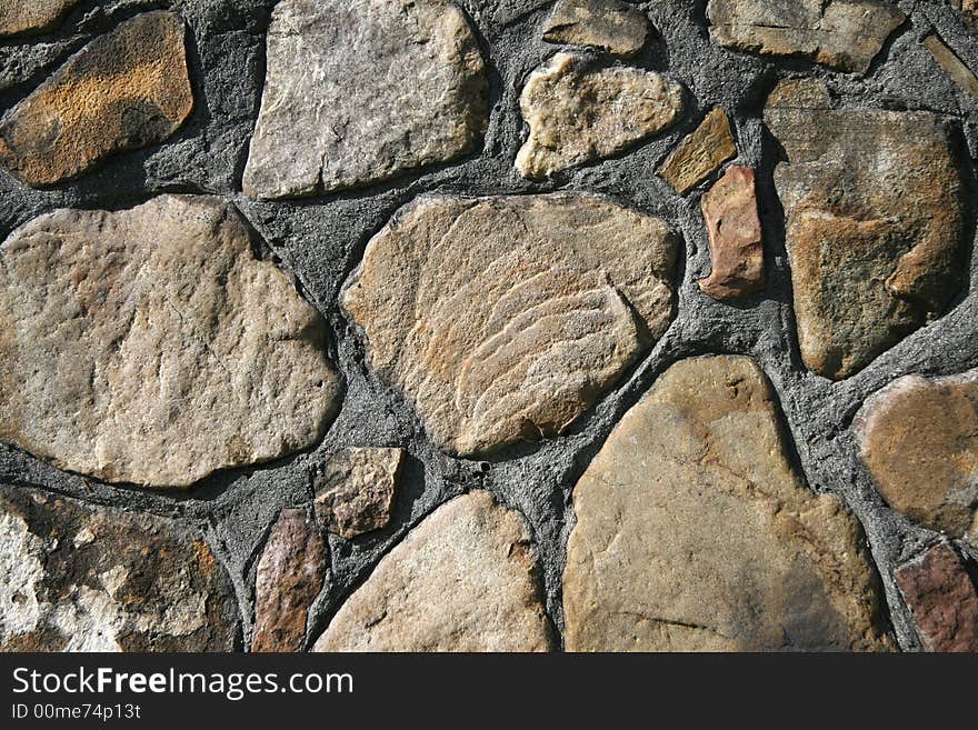 Close-up of stone wall. Close-up of stone wall