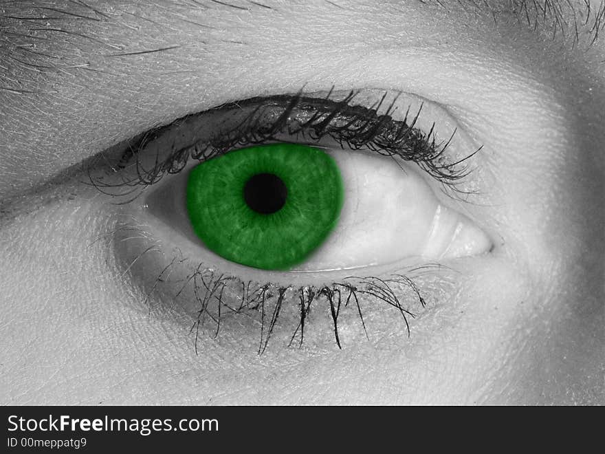 Green eye