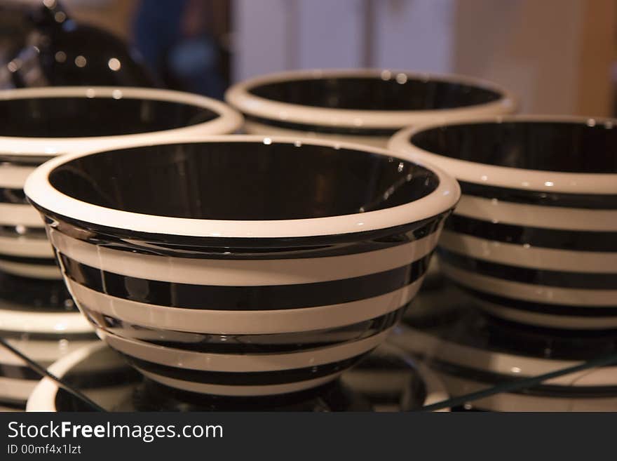 Black and White Bowls