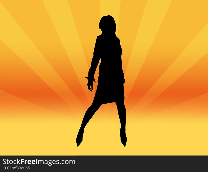 Girl silhouette