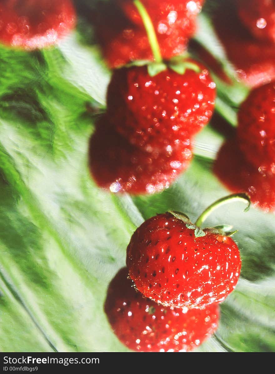 Strawberry on a white background