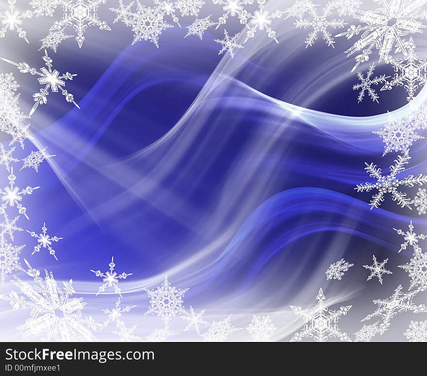 Snowflakes Design - Abstract winter background