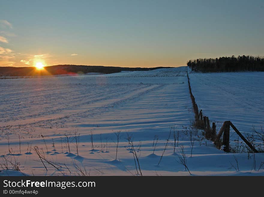 Temiscaming on snow