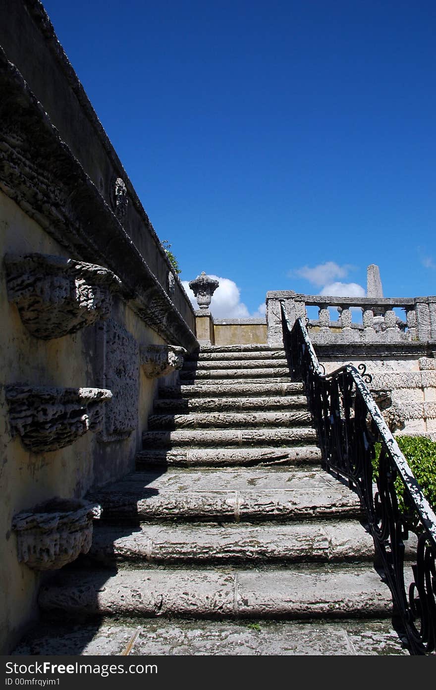 Plaza Staircase in an Old Miami Estate. Plaza Staircase in an Old Miami Estate