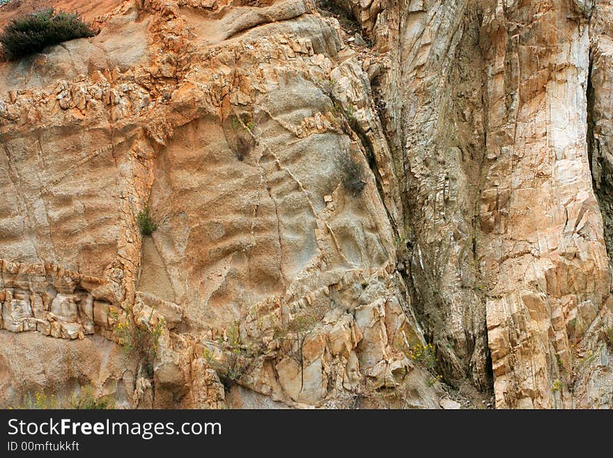 Rock face at the coast