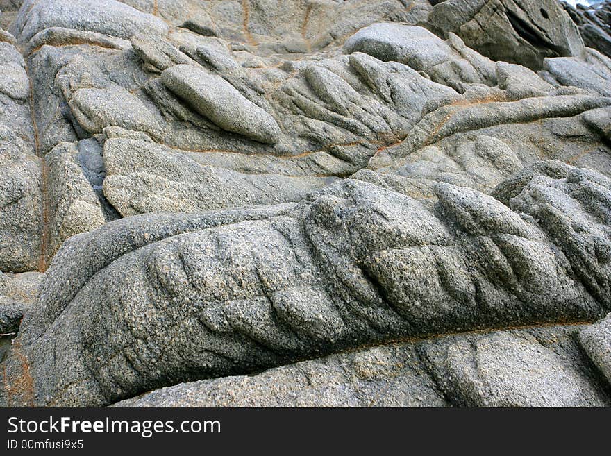 Rock face at the coast