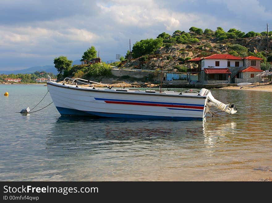 Fishing boat in port