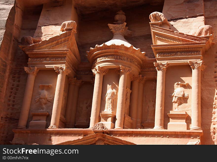 Treasury in ancient Petra, Jordan