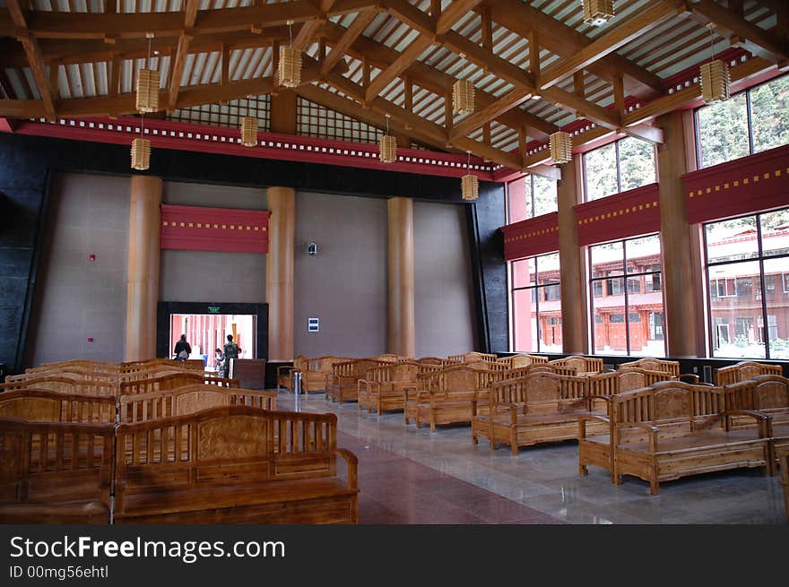 Bus station in DiQing Tibetan Autonomous Prefecture, China. Bus station in DiQing Tibetan Autonomous Prefecture, China