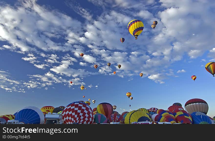 Hot Air Balloons at Albuquerque Balloon Fiesta. Hot Air Balloons at Albuquerque Balloon Fiesta