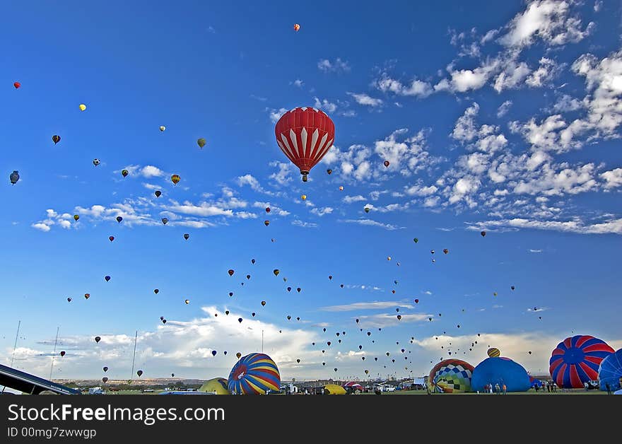 Hot Air Balloons at Albuquerque Balloon Fiesta. Hot Air Balloons at Albuquerque Balloon Fiesta