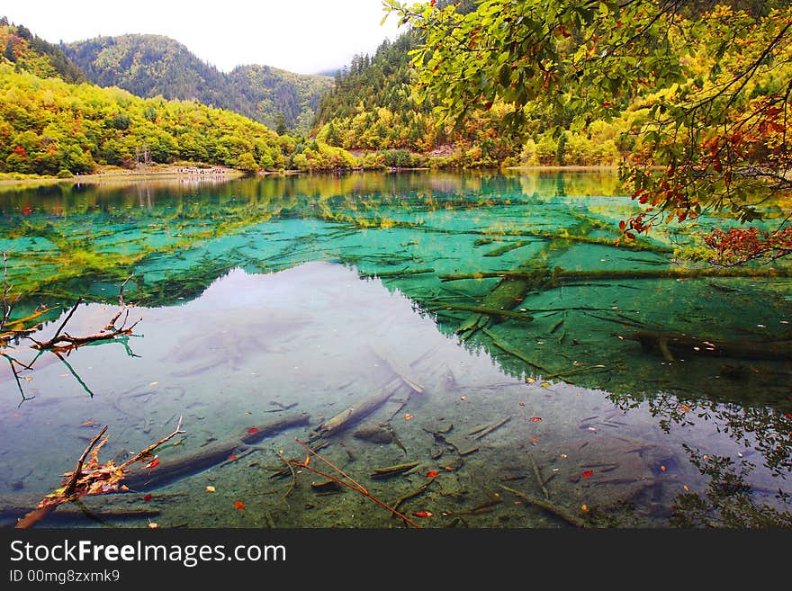 Colorful lake