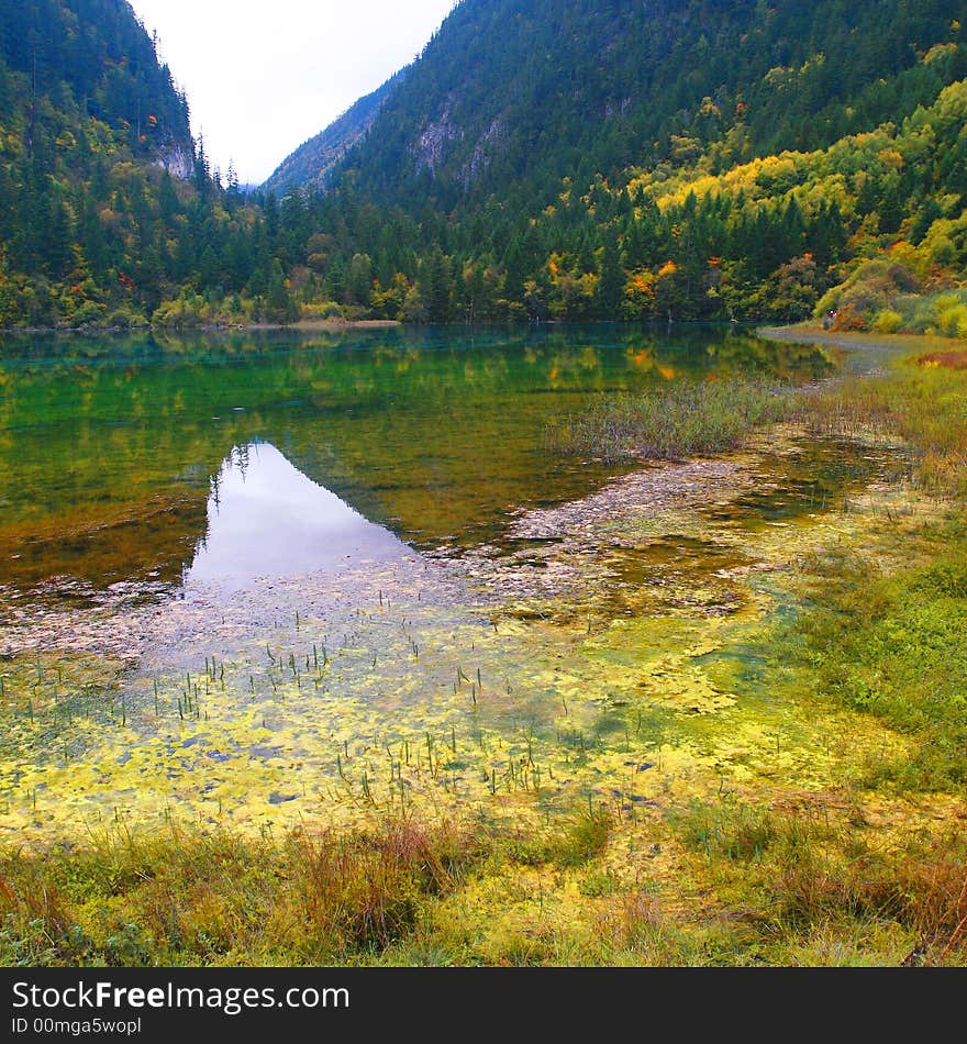 Colorful lake