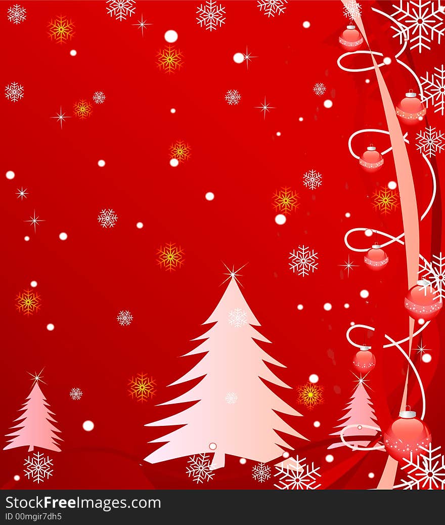 Abstract Christmas vector background illustration