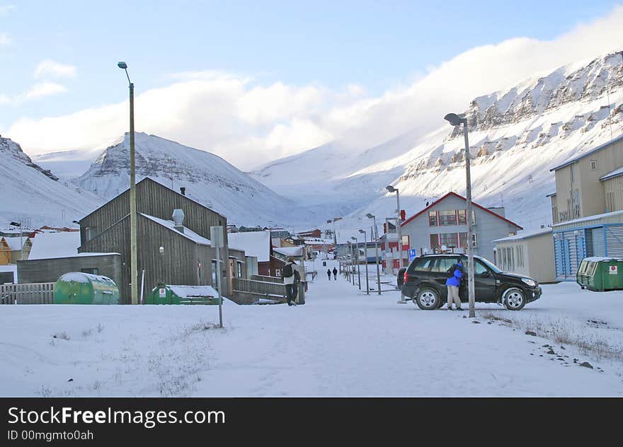 Main Street In Arctic Area