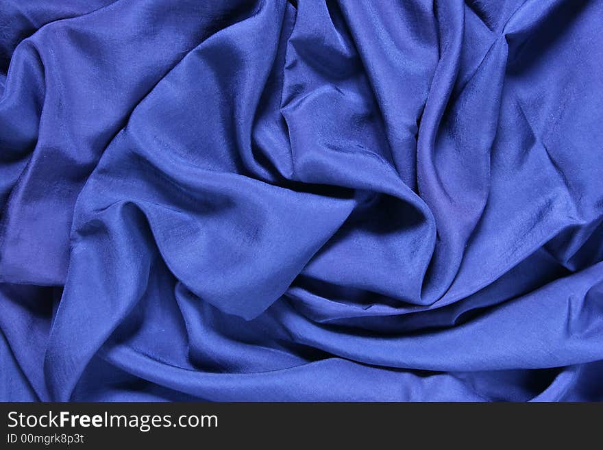 Deep blue facric texture background with waves. Deep blue facric texture background with waves