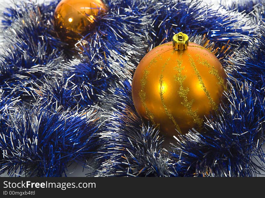 Christmas decoration isolated On White