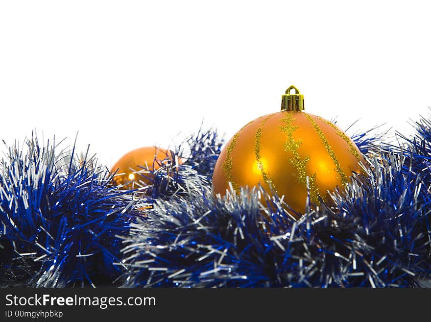 Christmas decoration isolated On White