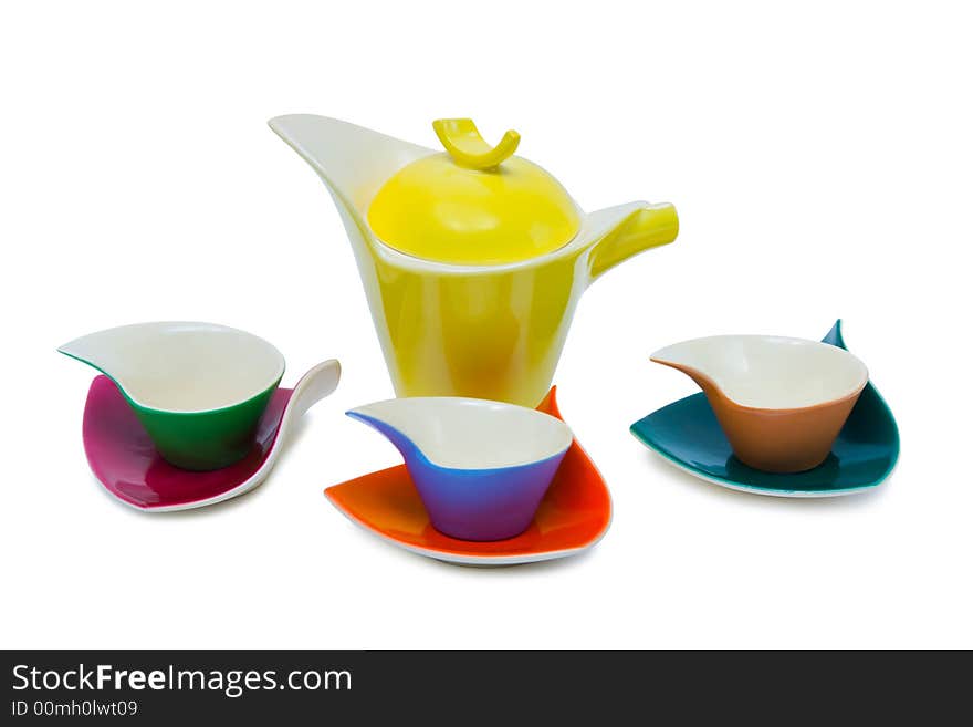 Cups and teapot