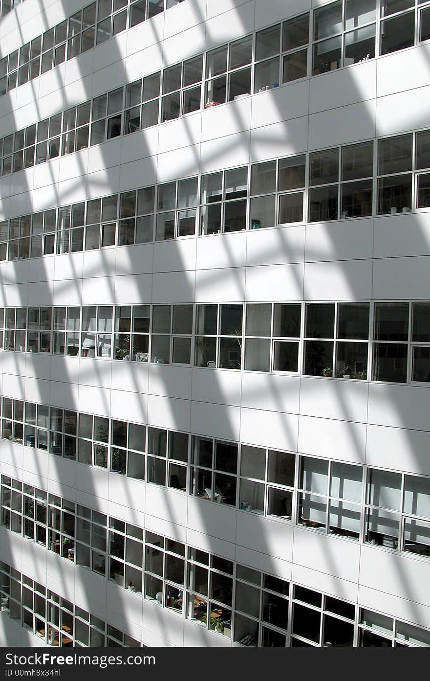 View of a modern bright offices business building. View of a modern bright offices business building