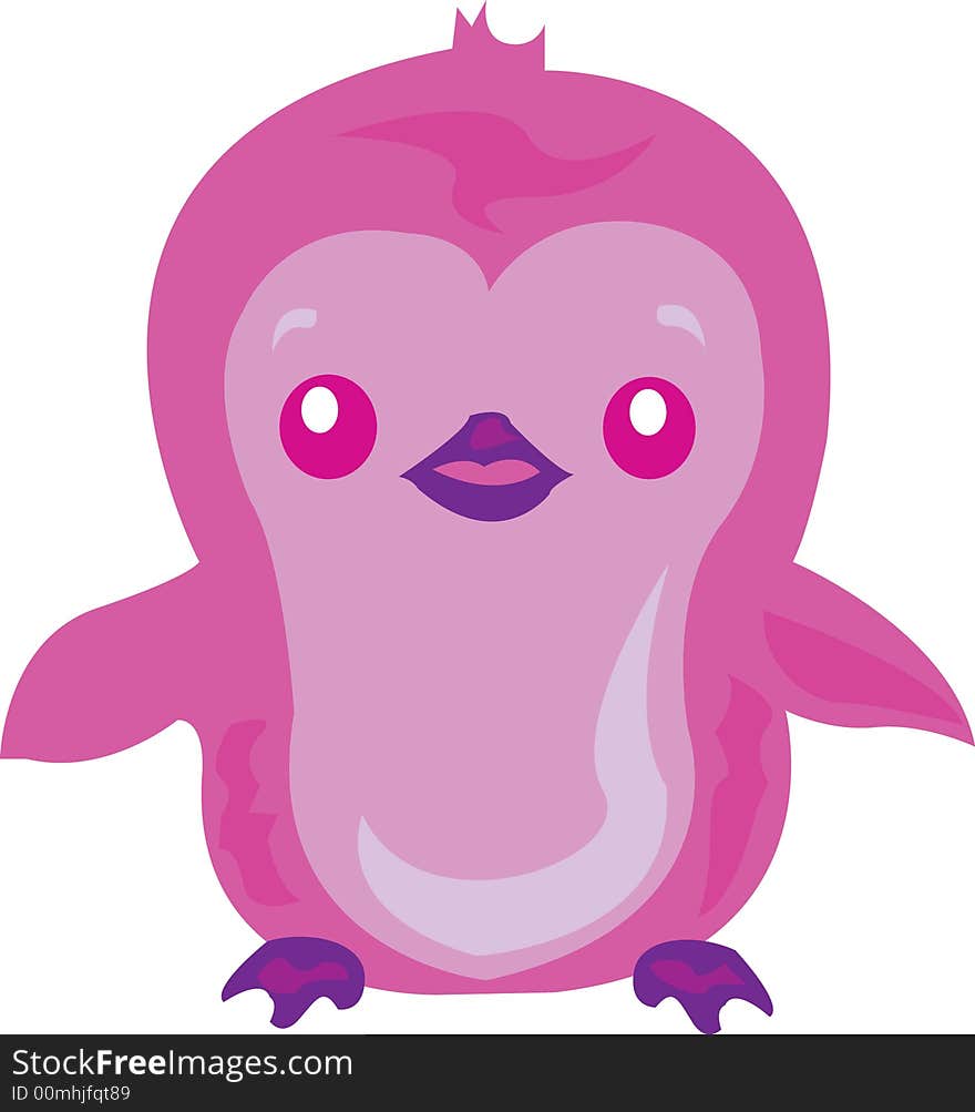 Cute Penguin Pink