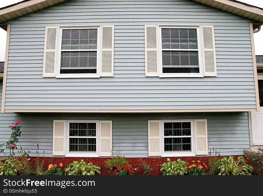 Exterior shot of a beautiful family house