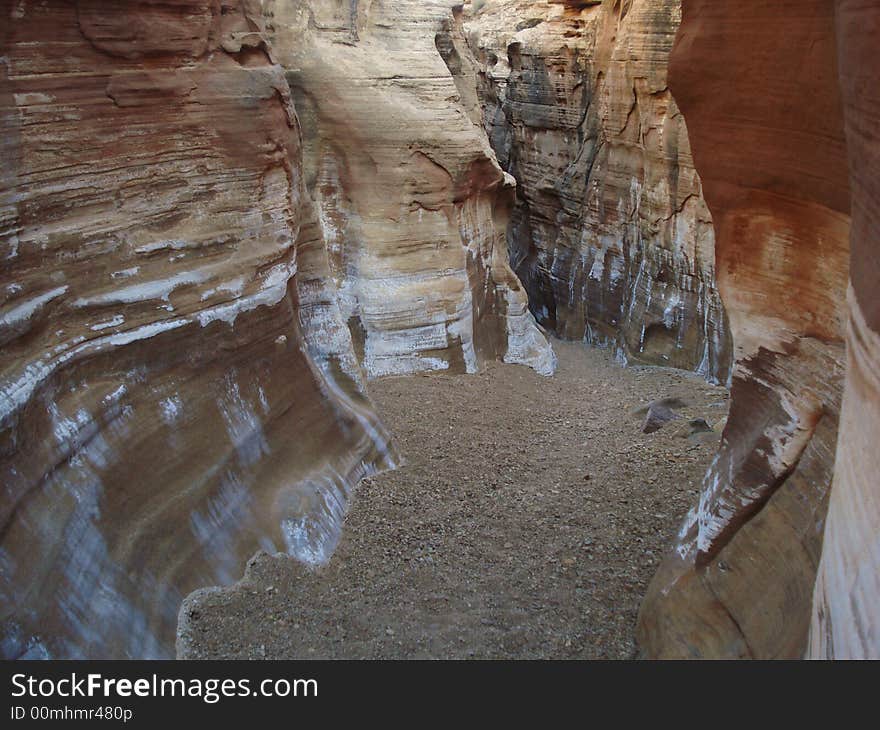 Crack Canyon is the narrow canyon in San Rafael Swell in Utah