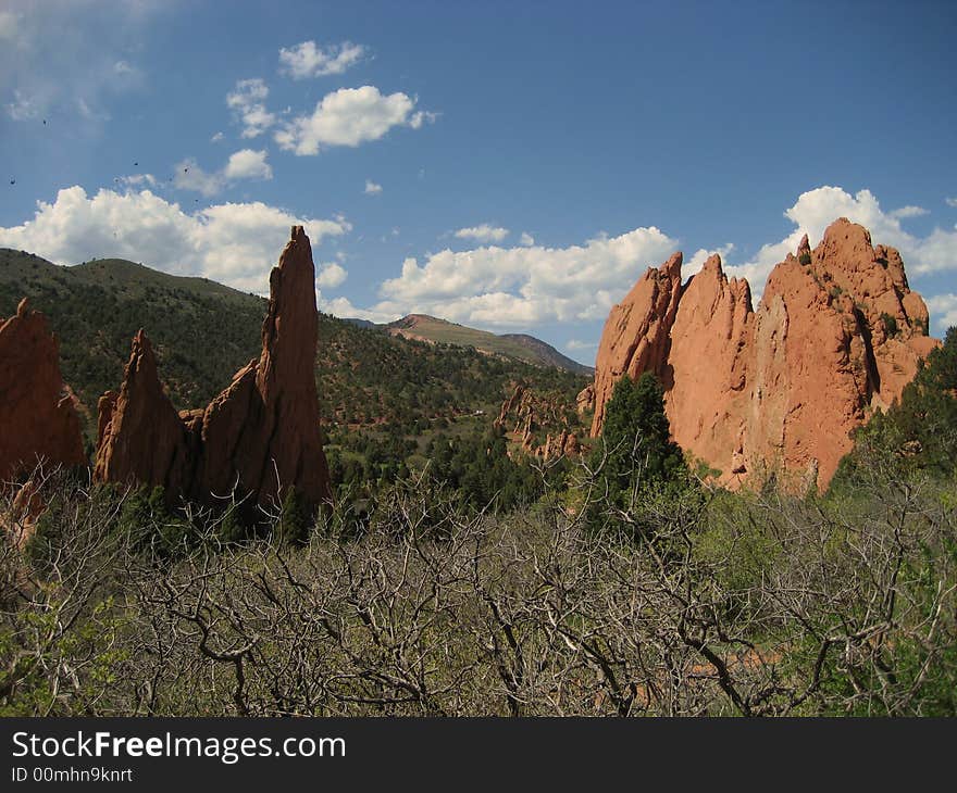 Garden of the Gods is a beautiful park close to Colorado Springs.