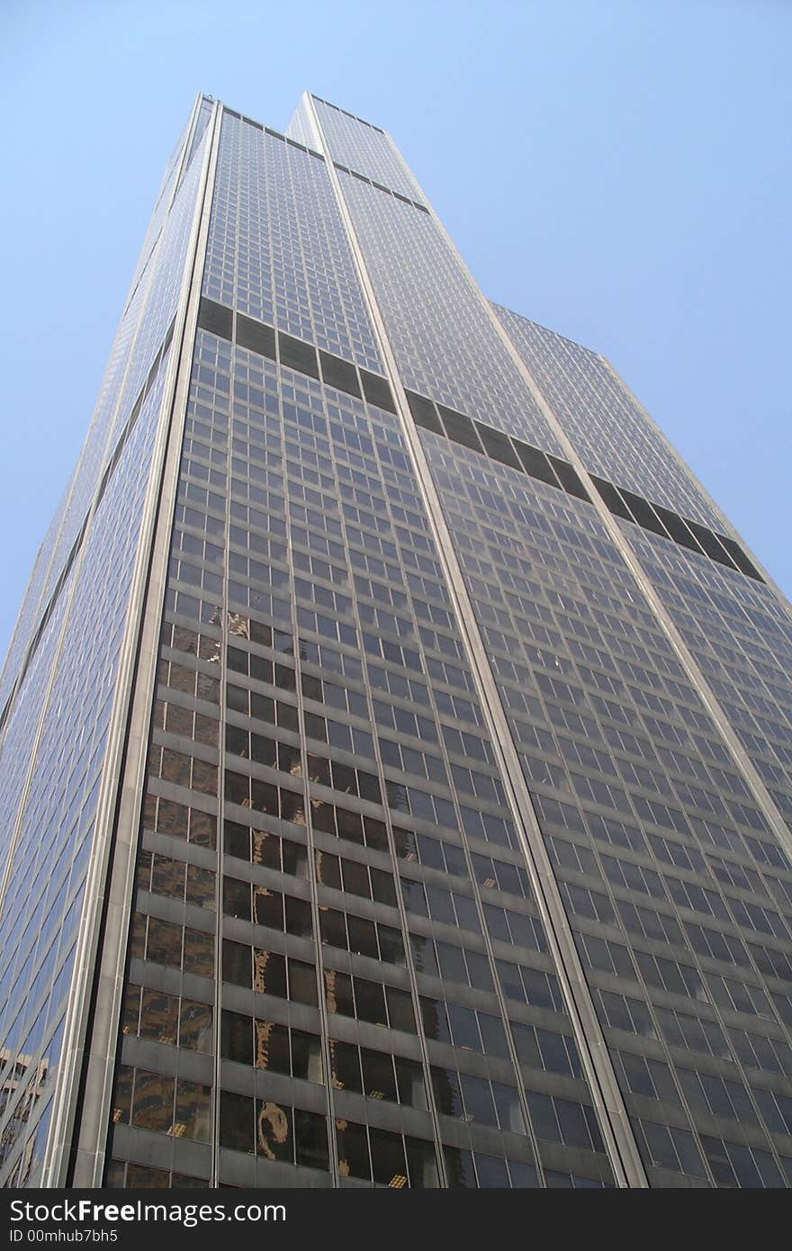 Sears Tower Reaching To Sky