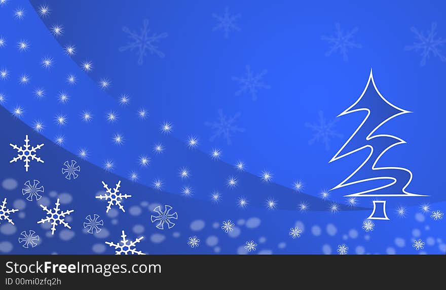 Blue winter background